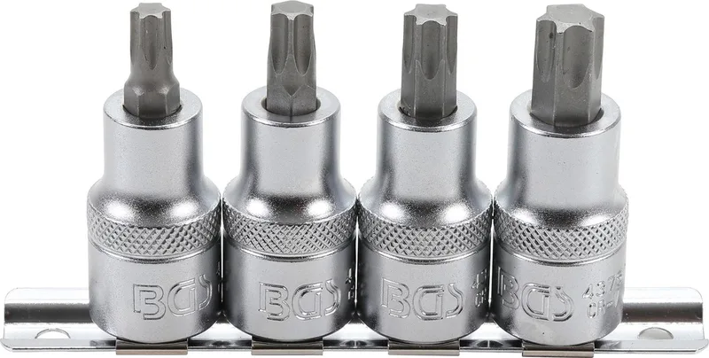 4 delige torx doppenset 1/2" BGS 8886 van BGS technic, Grijs – productafbeelding