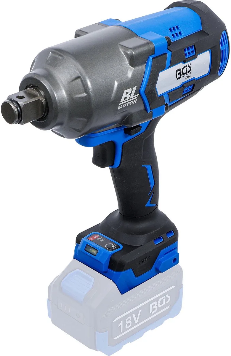 Accu slagmoersleutel - borstelloos - 3/4 - 1200 Nm - 18 V - zonder accu fra BGS technic – produktbillede
