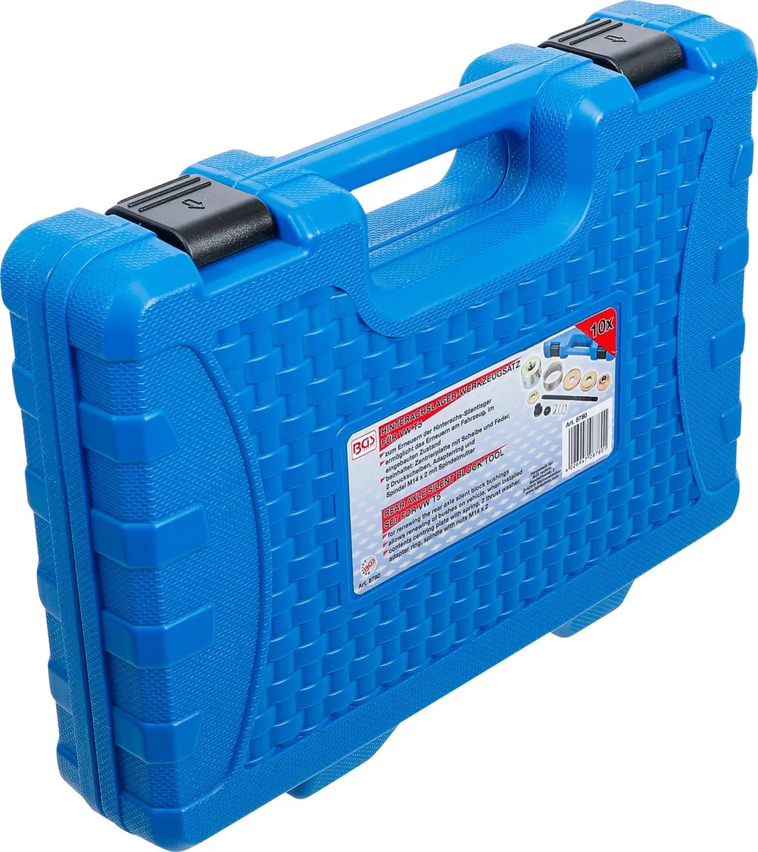 Achteraslager gereedschapsset voor VW T5 van BGS technic, Blauw – productafbeelding