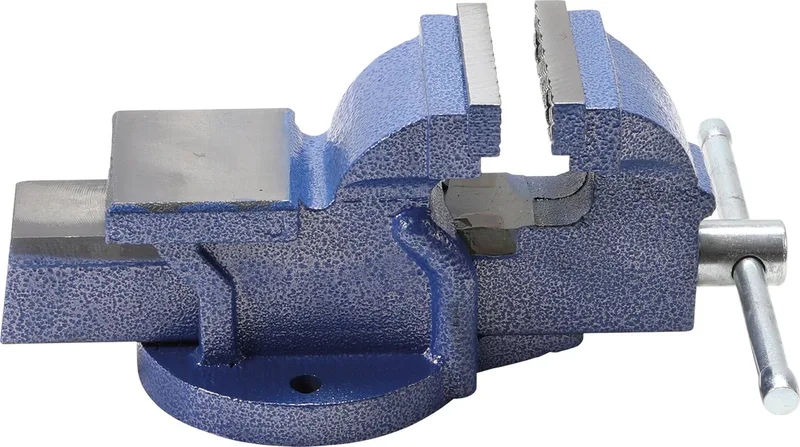 Bankschroef - 75 mm - Gekartelde bek - Draaimechanism 360 graden - Vaste en beweegbare bek by BGS technic – product image