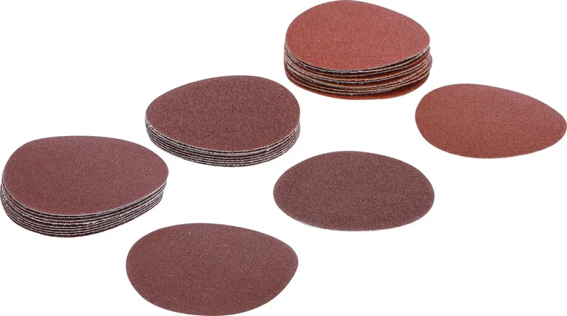 BGS - 30 x - Rond schuurpapier - voor exentrische ronde schuurmachine - Ø 75 mm | K 60 - 80 - 120 | 30 stuks - BGS70195 de BGS technic – image du produit