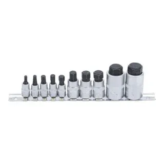 Bit-Einsatz-Satz extra kurz Innensechskant 4 - 19 mm 10 teilig by BGS technic – product image