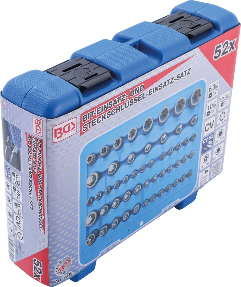 Bit- en dopsleutelset Torx 52 delig von BGS technic – Produktbild