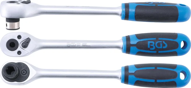 Bit-ratelsleutel extra lang 3/8 zeskant by BGS technic, Blue – product image