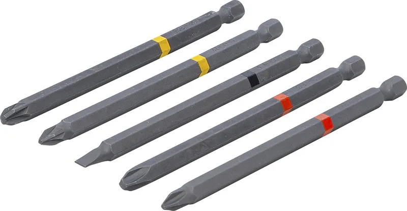 Bitset - 5-delig - Extra Lang (110 mm) - PH, PZ & Sleuf by BGS technic – product image