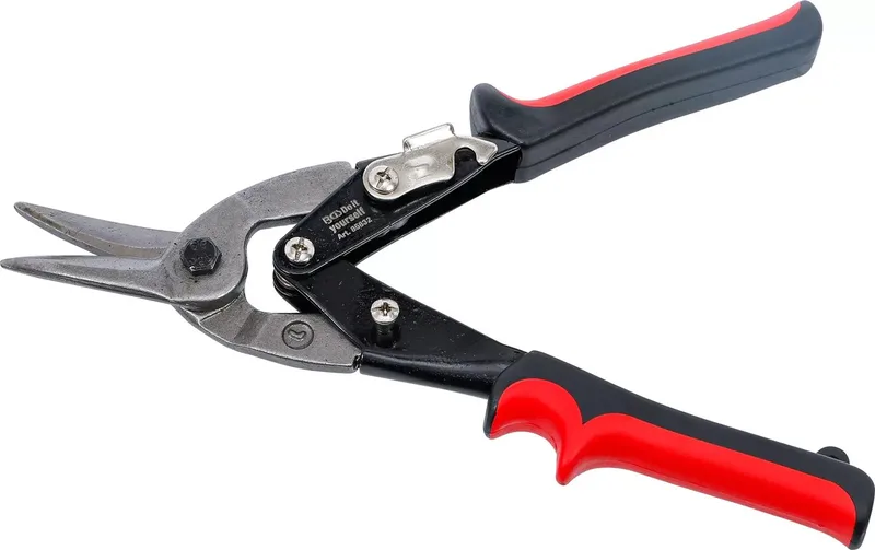 Blikschaar - links / recht snijdend - 250 mm de BGS technic, Rouge – image du produit