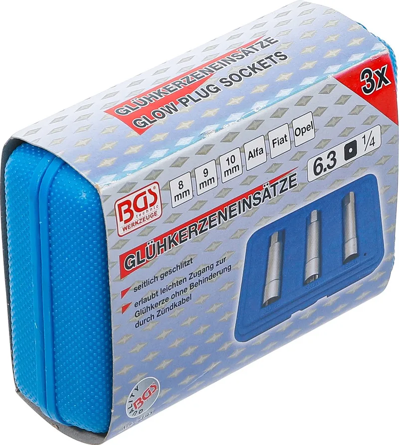 Bougie dopsleutelset speciaal voor Fiat, Alfa, Lancia by BGS technic, Silver – product image