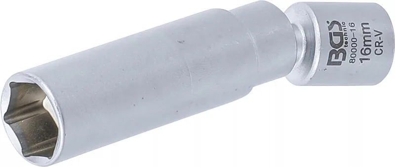 Cardan dopsleutelbit voor ontstekings- en voorverwarmingsbougies - 3/8 - 16 mm von BGS technic – Produktbild