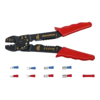 Crimpzange mit Kabelschuh-Sortiment 200 mm 61-tlg. von BGS technic – Produktbild