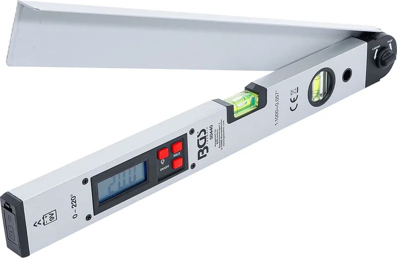 BGS Digitaler LCD-Winkelmesser mit Wasserwaage 450 mm von BGS technic – Produktbild