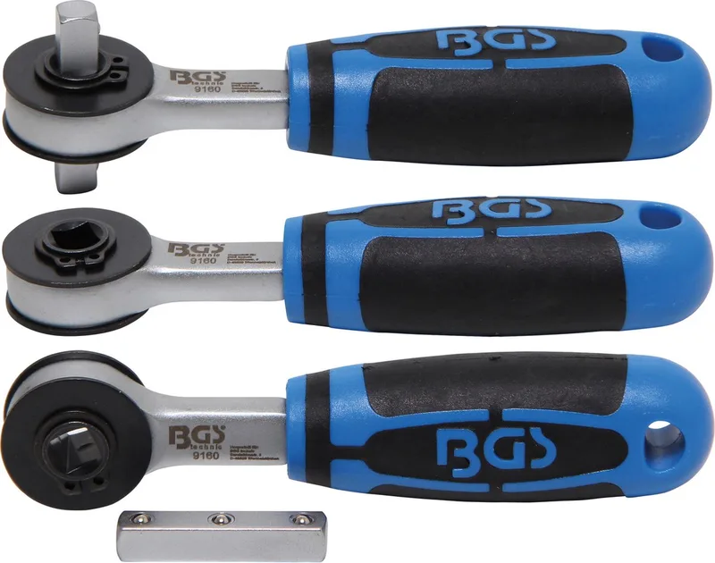 Doorsteek ratelsleutel 1/4 de BGS technic, Bleu – image du produit
