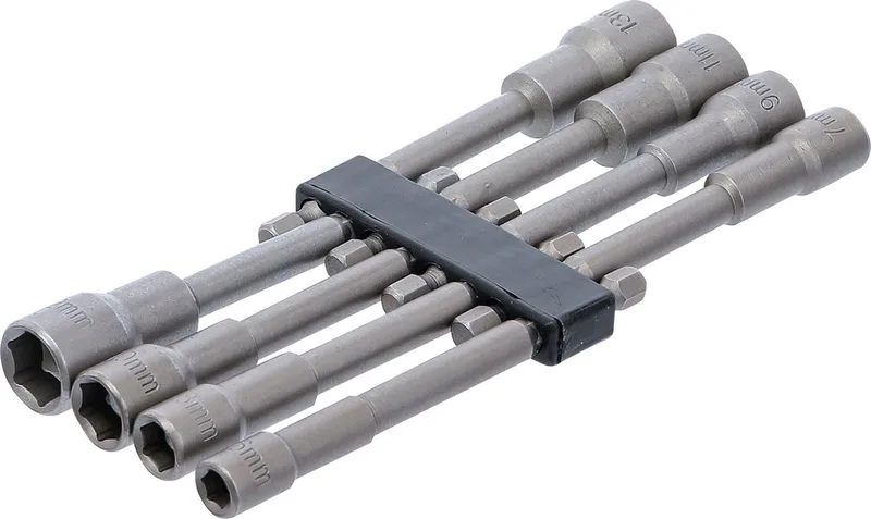 Doppenset voor boormachine extra lang 6 - 13 mm 8 delig by BGS technic, Chrome – product image
