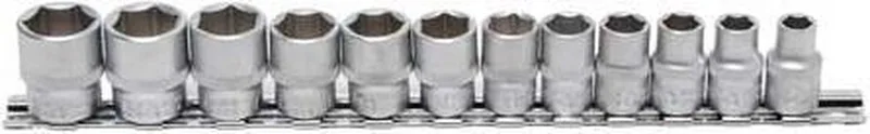 Doppenset zeskant 3/8 8 - 19 mm 12 delig by BGS technic, Grey – product image