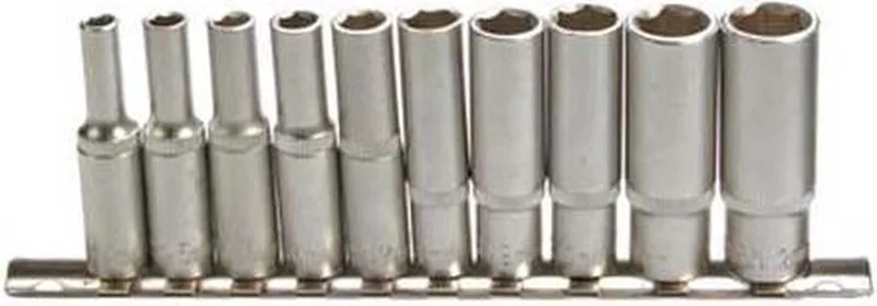 Doppenset zeskant, diep 1/2 inches 10 delig de BGS technic, Argent – image du produit