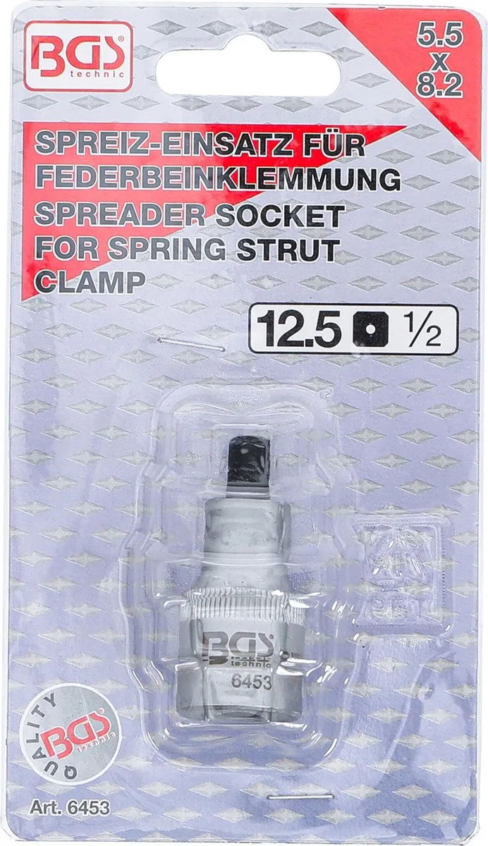 Dopsleutel voor veerpoot spreider 1/2 5,5 x 8,2 mm by BGS technic – product image