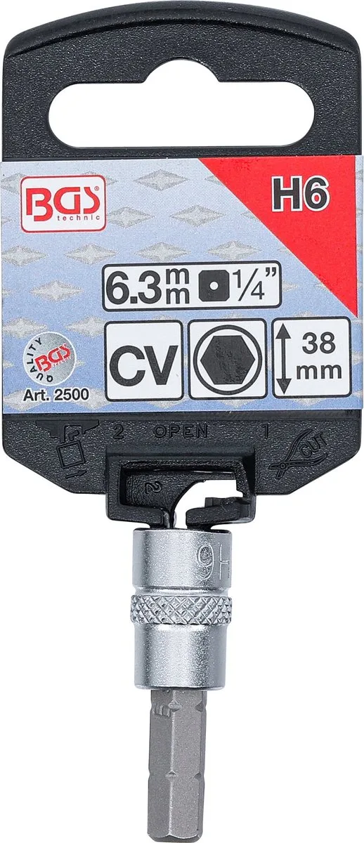 Dopsleutelbit 1/4 INBUS 6 mm van BGS technic – productafbeelding