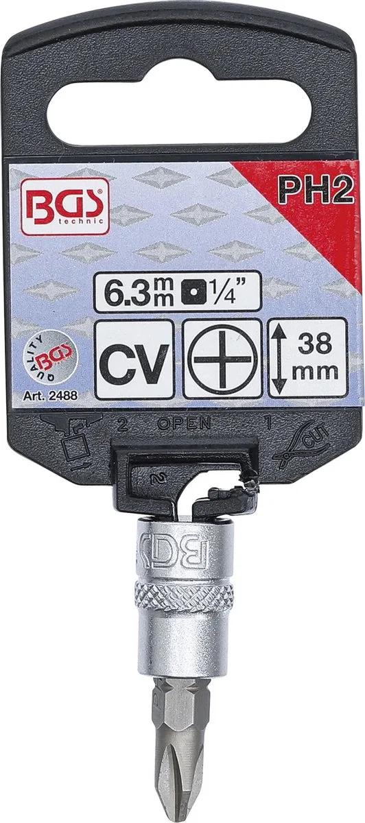 Dopsleutelbit 1/4 kruiskop PH2 von BGS technic – Produktbild