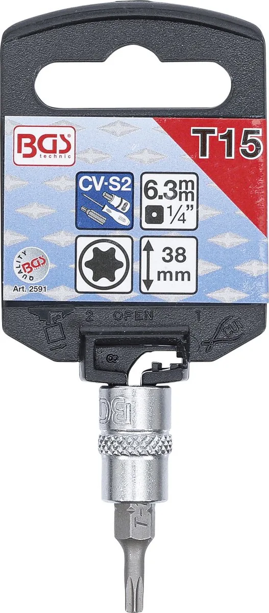 Dopsleutelbit 1/4 Torx T15 by BGS technic – product image