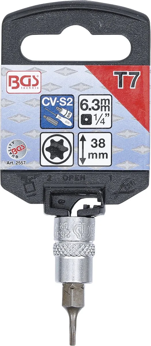 Dopsleutelbit 1/4 Torx T7 van BGS technic – productafbeelding