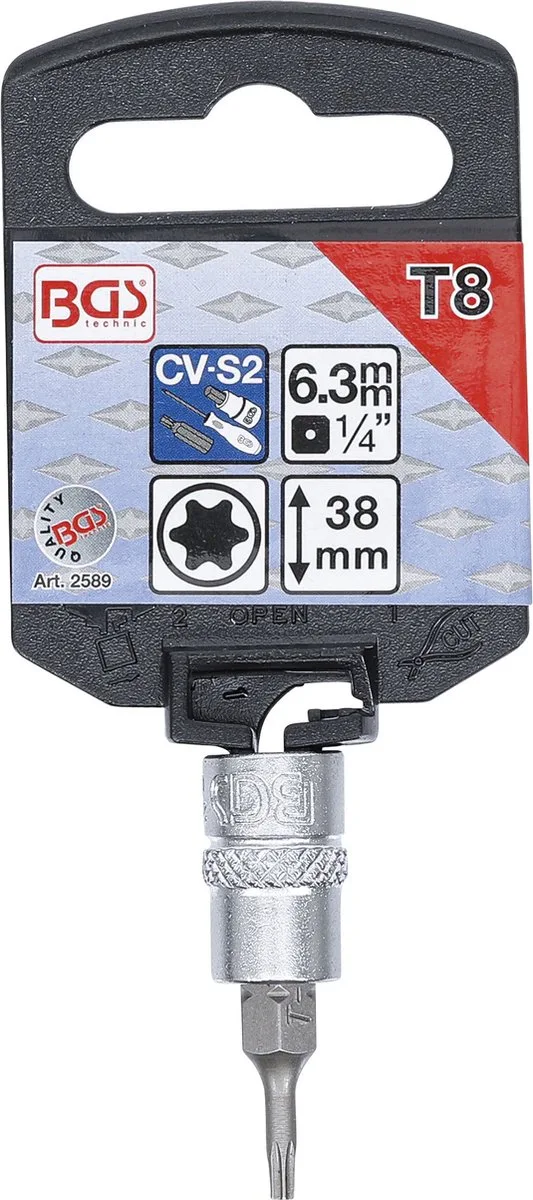 Dopsleutelbit 1/4 Torx T8 von BGS technic – Produktbild