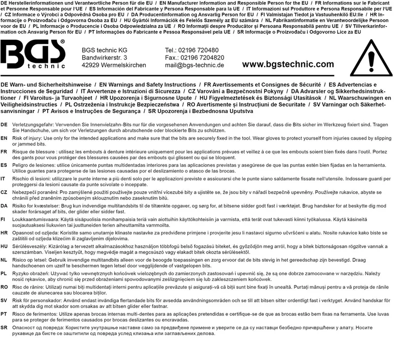 Dopsleutelbit 1/4 veeltand (voor XZN) M10 de BGS technic – image du produit