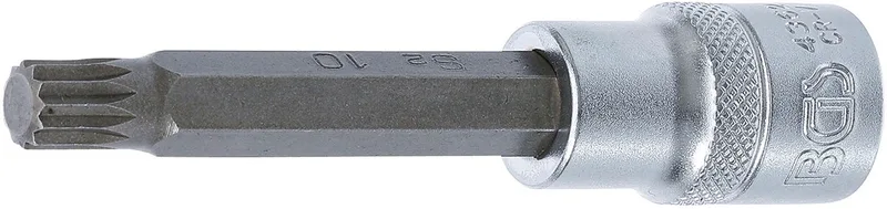 Dopsleutelbit lengte 100 mm 1/2 veeltand (voor XZN) M10 von BGS technic – Produktbild