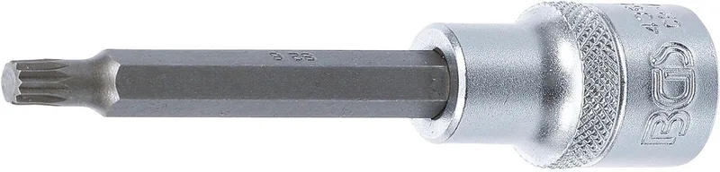 Dopsleutelbit lengte 100 mm 1/2 veeltand (voor XZN) M6 von BGS technic – Produktbild