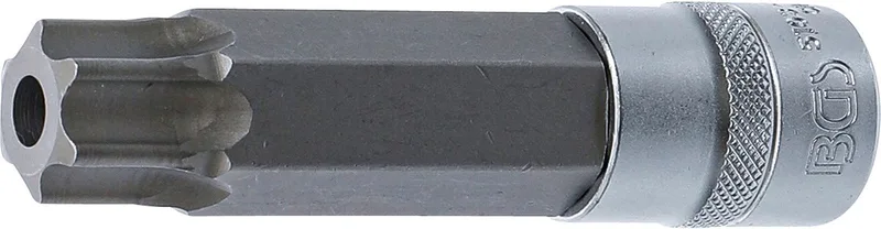 Dopsleutelbit - lengte 110 mm - 1/2 - Torx met boring T100 van BGS technic – productafbeelding
