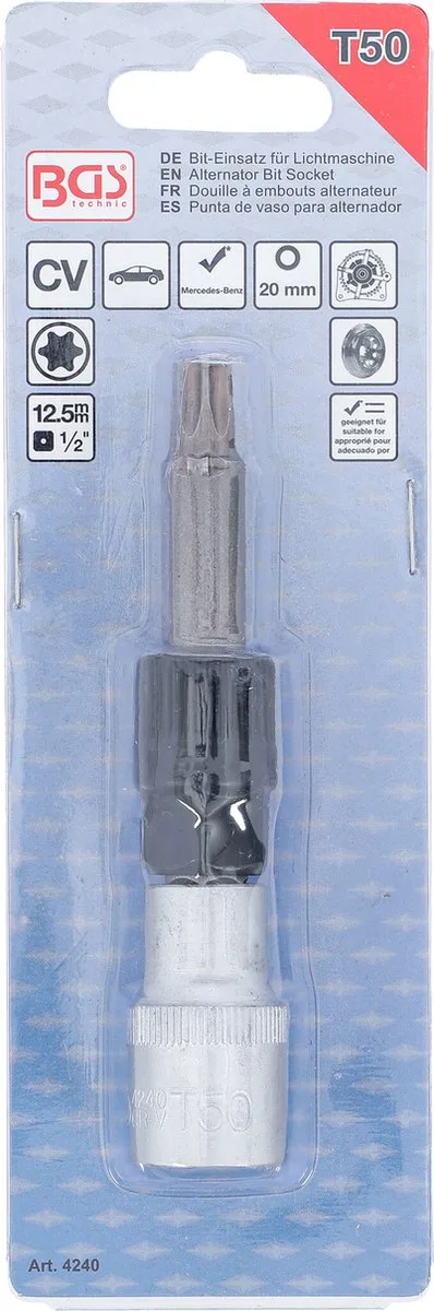 Dopsleutelbit voor dynamo 1/2 Torx T50 by BGS technic – product image