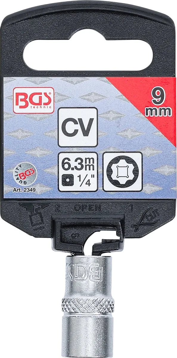 Dopsleuteldop Super Lock 1/4 9 mm van BGS technic – productafbeelding