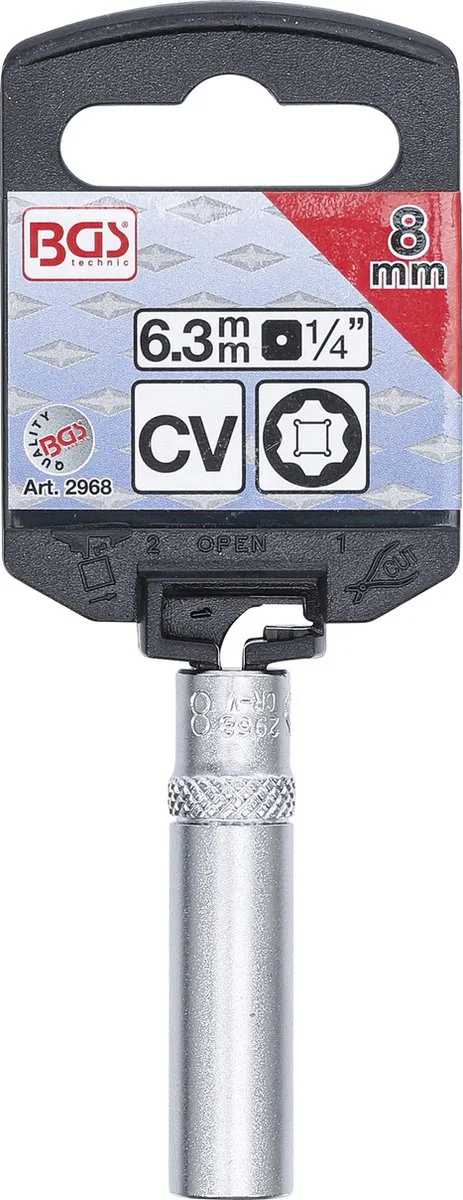 Dopsleuteldop Super Lock, diep 1/4 8 mm von BGS technic – Produktbild
