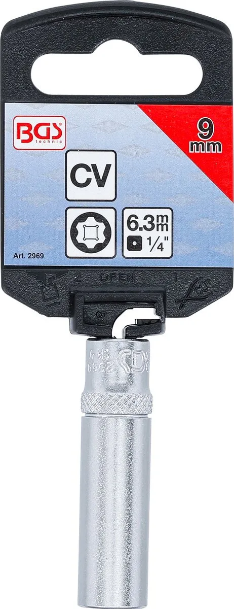 Dopsleuteldop Super Lock, diep 1/4 9 mm by BGS technic – product image