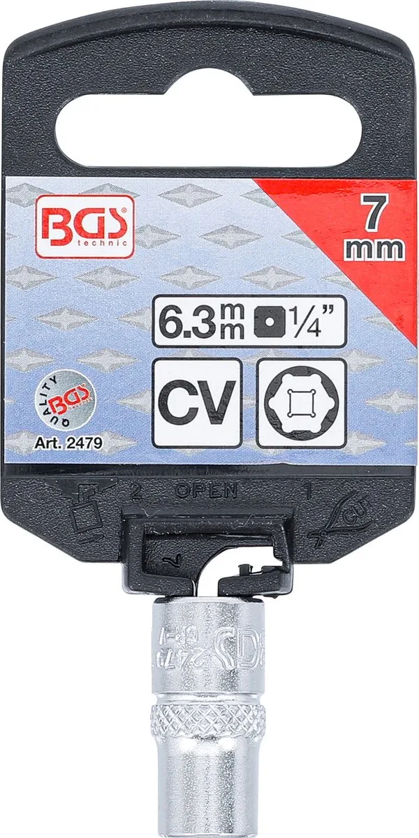 Dopsleuteldop zeskant 1/4 7 mm von BGS technic – Produktbild