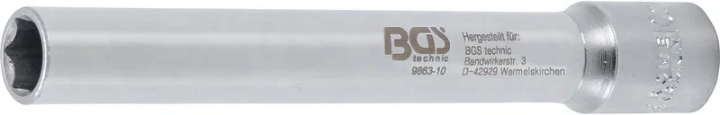 Dopsleuteldop zeskant, extra diep - aandrijf-binnenvierkant 3/8 - 10 mm von BGS technic – Produktbild