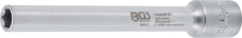 Dopsleuteldop zeskant, extra diep - aandrijf-binnenvierkant 3/8 - 8 mm by BGS technic – product image