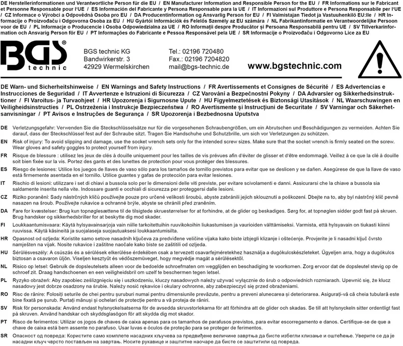 BGS Steckschlüssel-Satz Antrieb 6,3 mm (1/4 Zoll) 53 teilig von BGS technic, Blau – Produktbild