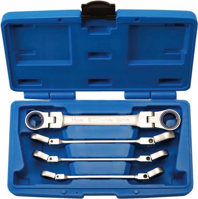Dopsleutelset 10-19mm met Ratel en Cardankoppeling, 4 Delig by BGS technic – product image