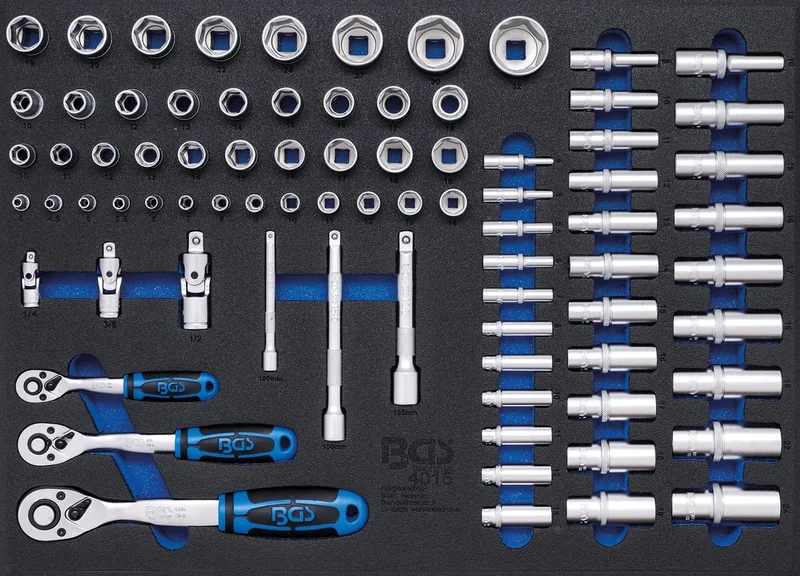 Dopsleutelset 80 delig de BGS technic, Bleu – image du produit