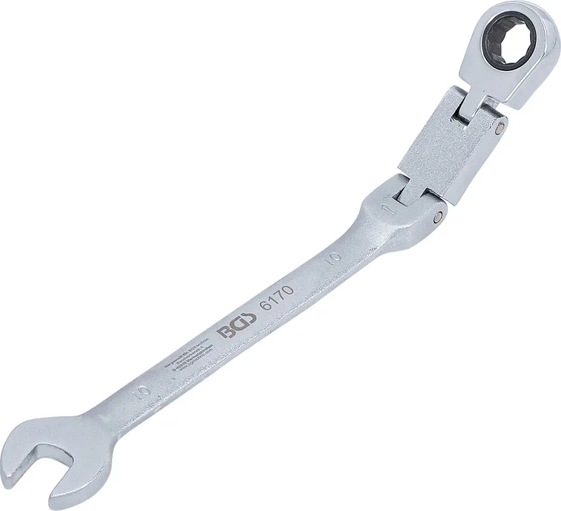 Dubbelscharnierende ratelring-steeksleutel plooibaar 10 mm by BGS technic – product image