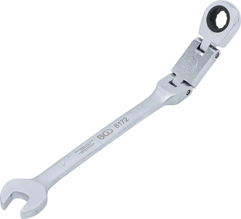Dubbelscharnierende ratelring-steeksleutel plooibaar 12 mm by BGS technic – product image