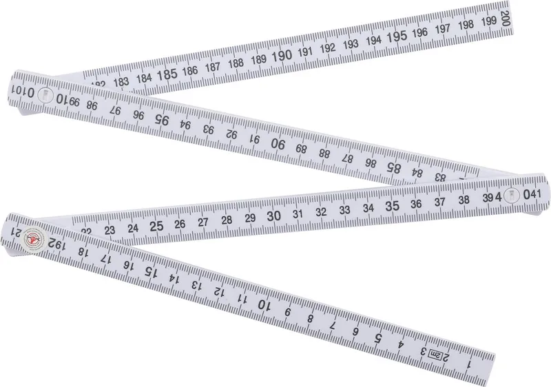 Duimstok - 10 delen - 2 meter van BGS technic, Zilver – productafbeelding