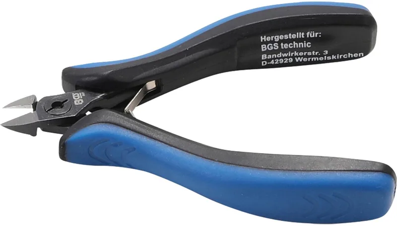 Elektronica zijsnijtang 115 mm by BGS technic, Blue – product image
