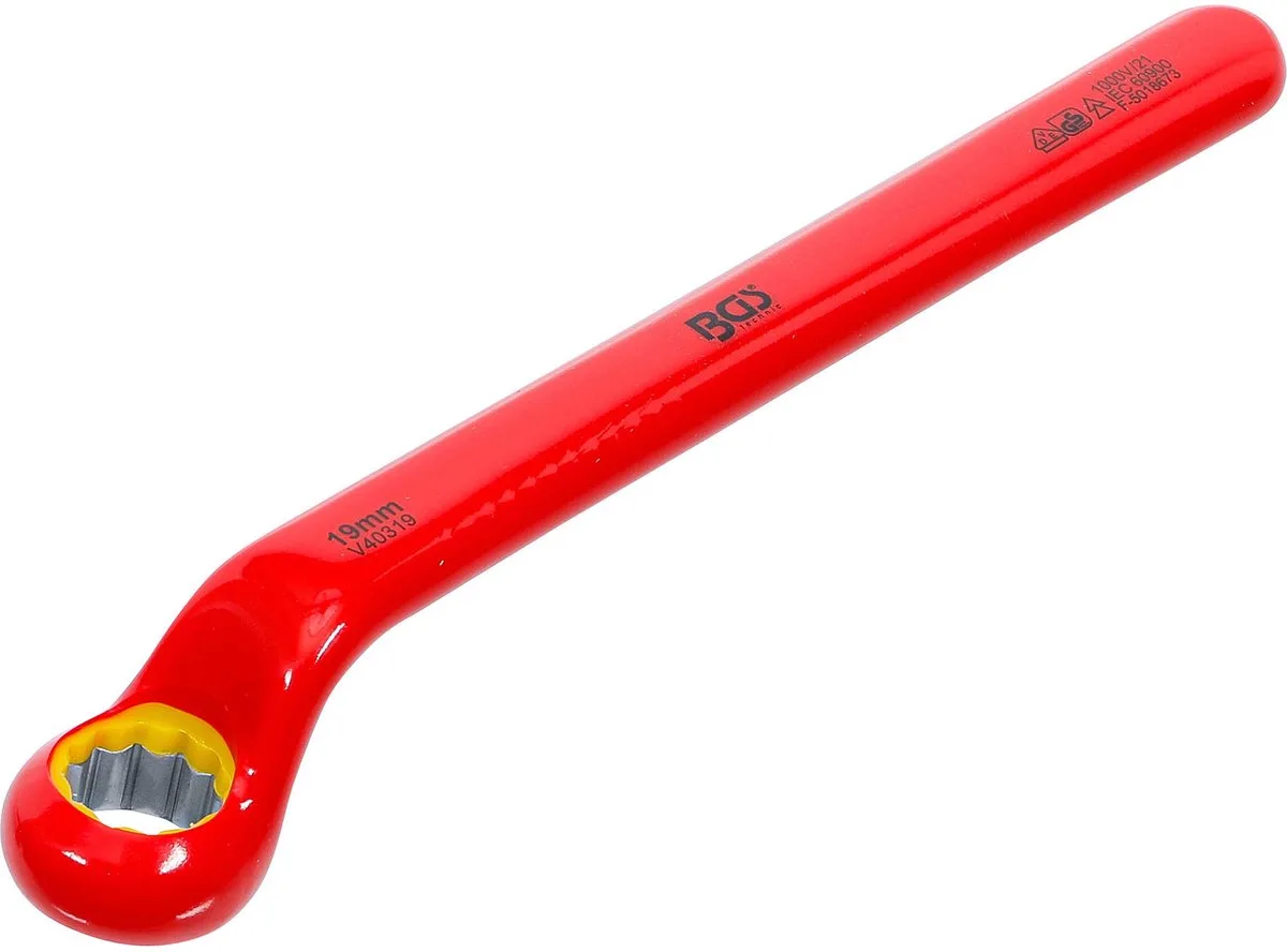 Enkelvoudige VDE-ringsleutel - diep gebogen - 19 mm von BGS technic – Produktbild