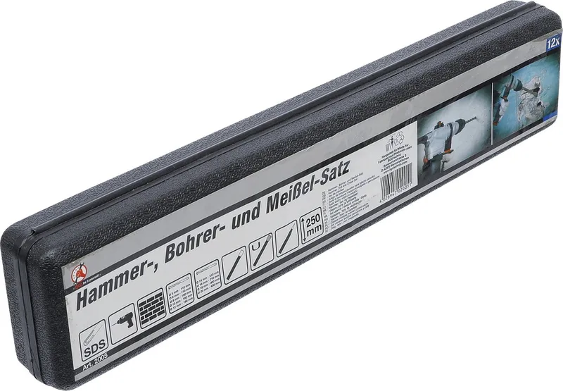 Hamer-, boor- en beitelset SDS, hardmetalen punt 5 - 20 mm 12 delig de BGS technic – image du produit