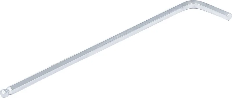 BGS Winkelschlüssel extra lang Innensechskant/Innensechskant mit Kugelkopf 5 mm von BGS technic, Silber – Produktbild