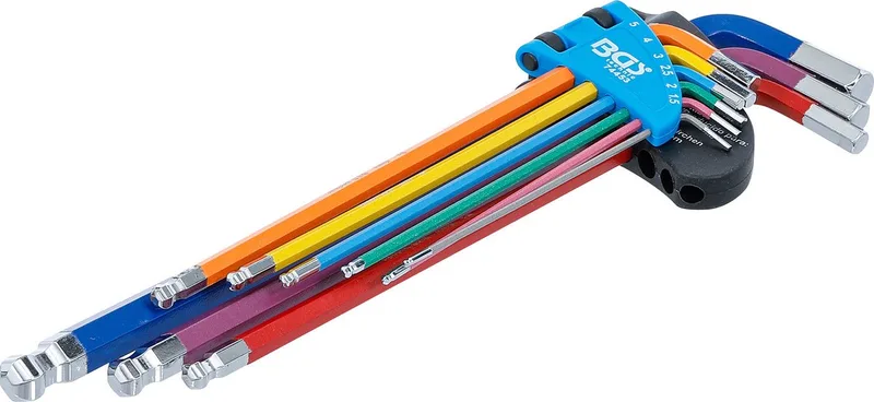 Inbussleutelset Veelkleurige extra lange inbus, inbus met kog... von BGS technic – Produktbild