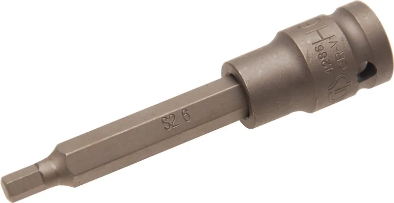 Kracht dopsleutelbit lengte 100 mm 1/2 inbus 6 mm de BGS technic – image du produit