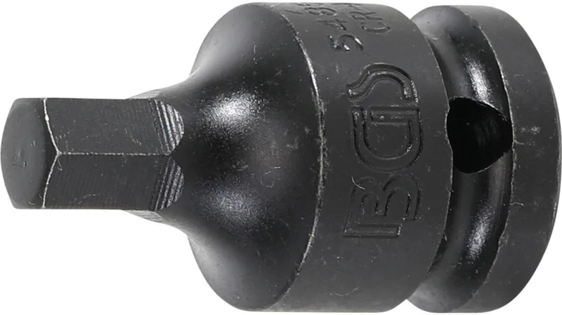 Kracht dopsleutelbit - lengte 42 mm - 1/2 - binnenzeskant 9 mm by BGS technic – product image