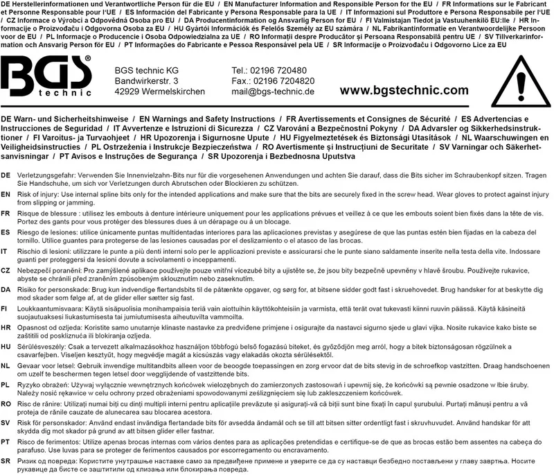 Kracht dopsleutelbit - lengte 43 mm - 1/2 - veeltand (voor XZN) M10 von BGS technic – Produktbild