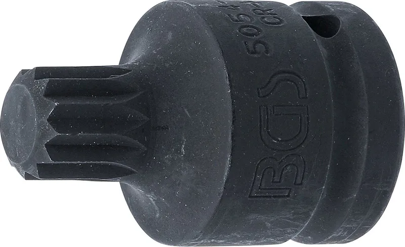 Kracht dopsleutelbit - lengte 55 mm - 3/4 - veeltand (voor XZN) M18 von BGS technic – Produktbild